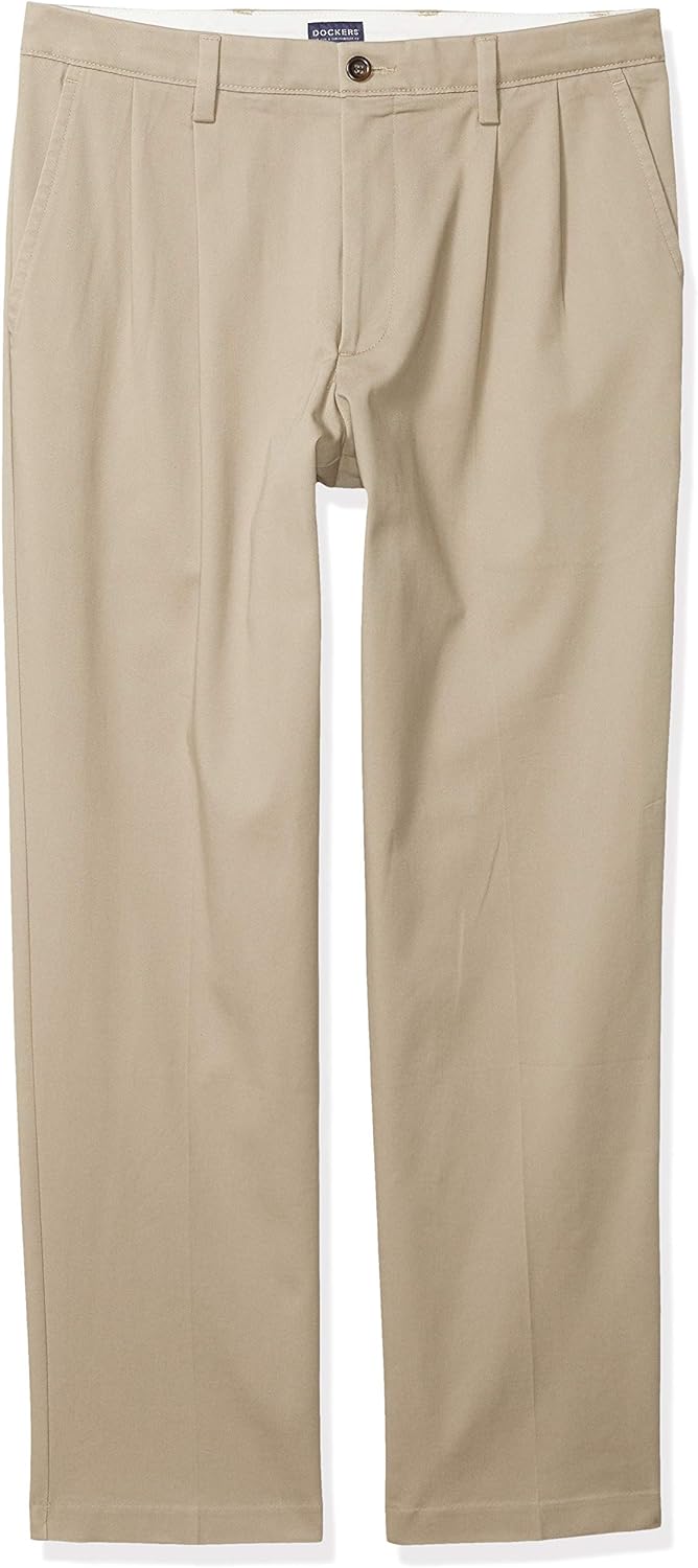 Dockers Men's Classic Fit Easy Khaki Pants - Pleated at  Men’s Clothing store