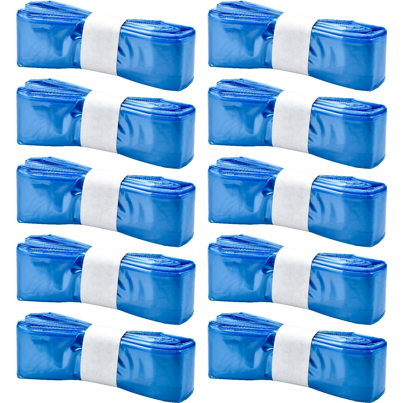 GLORHA 10 Pack Nappy Bin Refills, Diaper Pail Refill Bags Compatible with Angelcare and Spross Diaper, Twist & Click and all others, Nappy Refill Bags Holds up to 290 Nappies