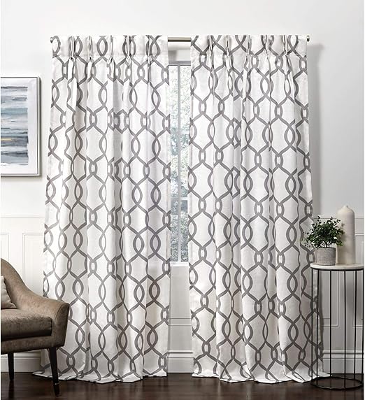 Amazon Com Exclusive Home Curtains Kochi Pinch Pleat Curtain