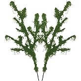 FAICOIA Fake Moss Ficus Twig Plants Faux Branches for Vase Filler Artificial Greenery Stems Silk Moss Green Plants for Home Office Party Wedding Shop Decoration Dark Green