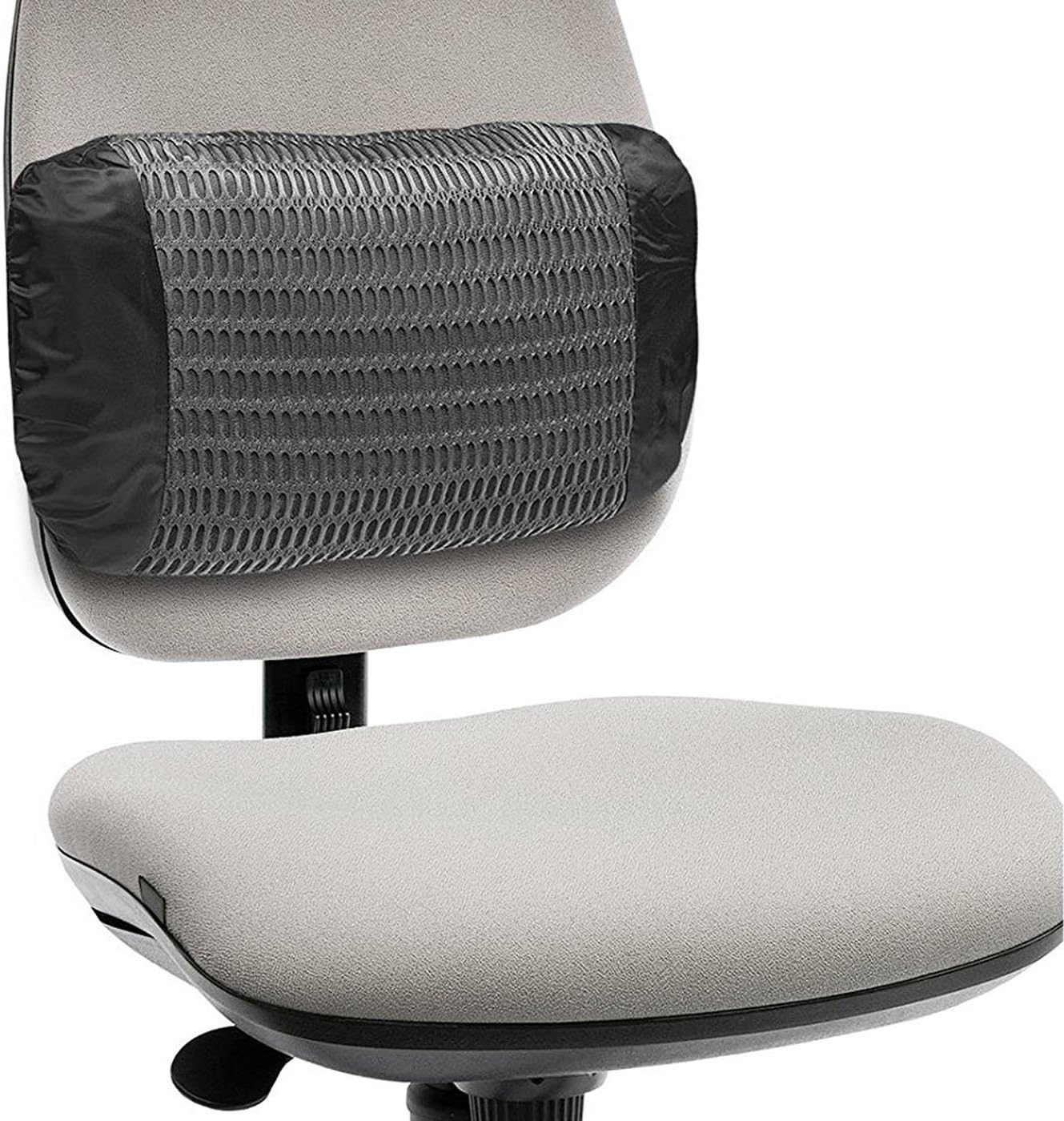 Inflatable Back Pain Support Pillow Lumbar Back Pillow for Chair Car Driving Office Sitting and Bed Adjustable Easy Inflation Deflation Breathable Mesh Panel from Travelon