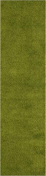 THE RUGS Living Room Shaggy Rug 80x300 cm Green 30 mm Thick view 6
