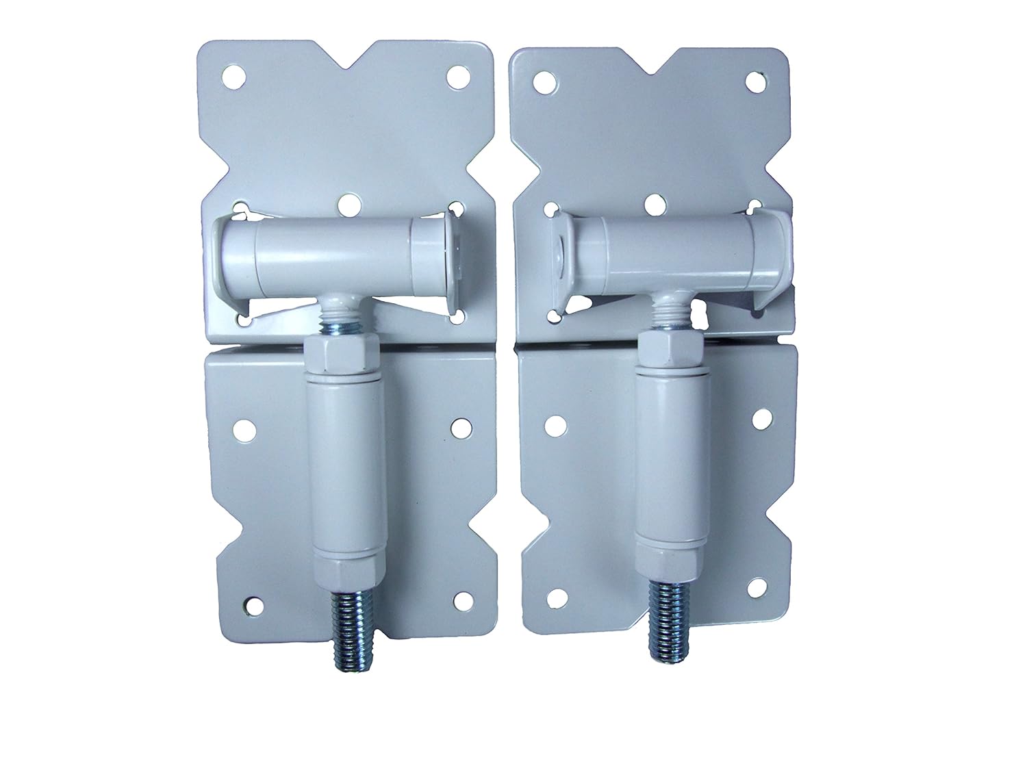White Pair Vinyl Fence Gate Hinges by Custom Fence Gate Hardware Gate