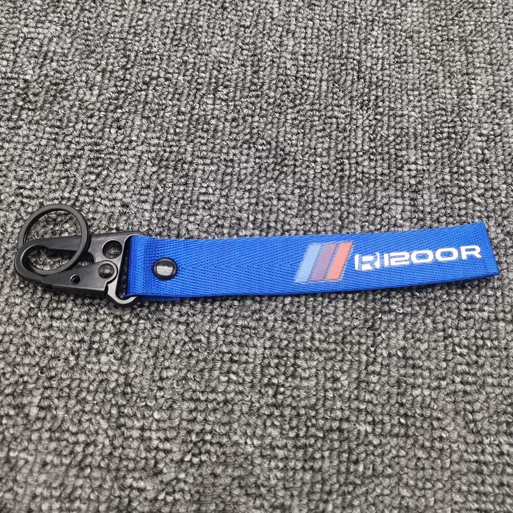 keevao Holder Chain Collection Keychain for BMW GS ADVENTURE R1200R R1200RT R1200GS R1200GS ADVENTURE Motorsports Motorcycle Badge Keyring (R1200R Blue)