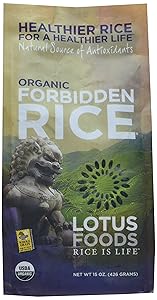Lotus Foods Organic Forbidden Black Rice, 15 oz (Pack of 2)
