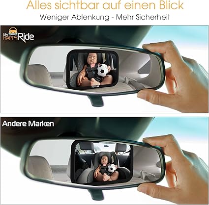 Ajustem Miroir De Securite Miroir Siege Arriere De Bebe Retroviseur Incassable De Voiture Pour Voir Enfant Bebe Sur De Siege Bebe Installation Facile Anti Oscillation Accessoires Auto Et Moto Zwembaddebeemd Nl