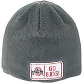 ZHATS NCAA Unisex-Adult NCAA Officially Licensed Beanie Edge Patch Defer Charcoal