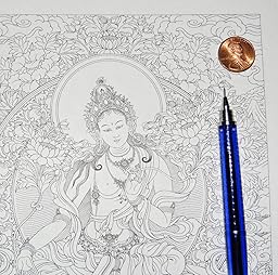 Buddhist Art Coloring Book 2 Buddhas Deities And