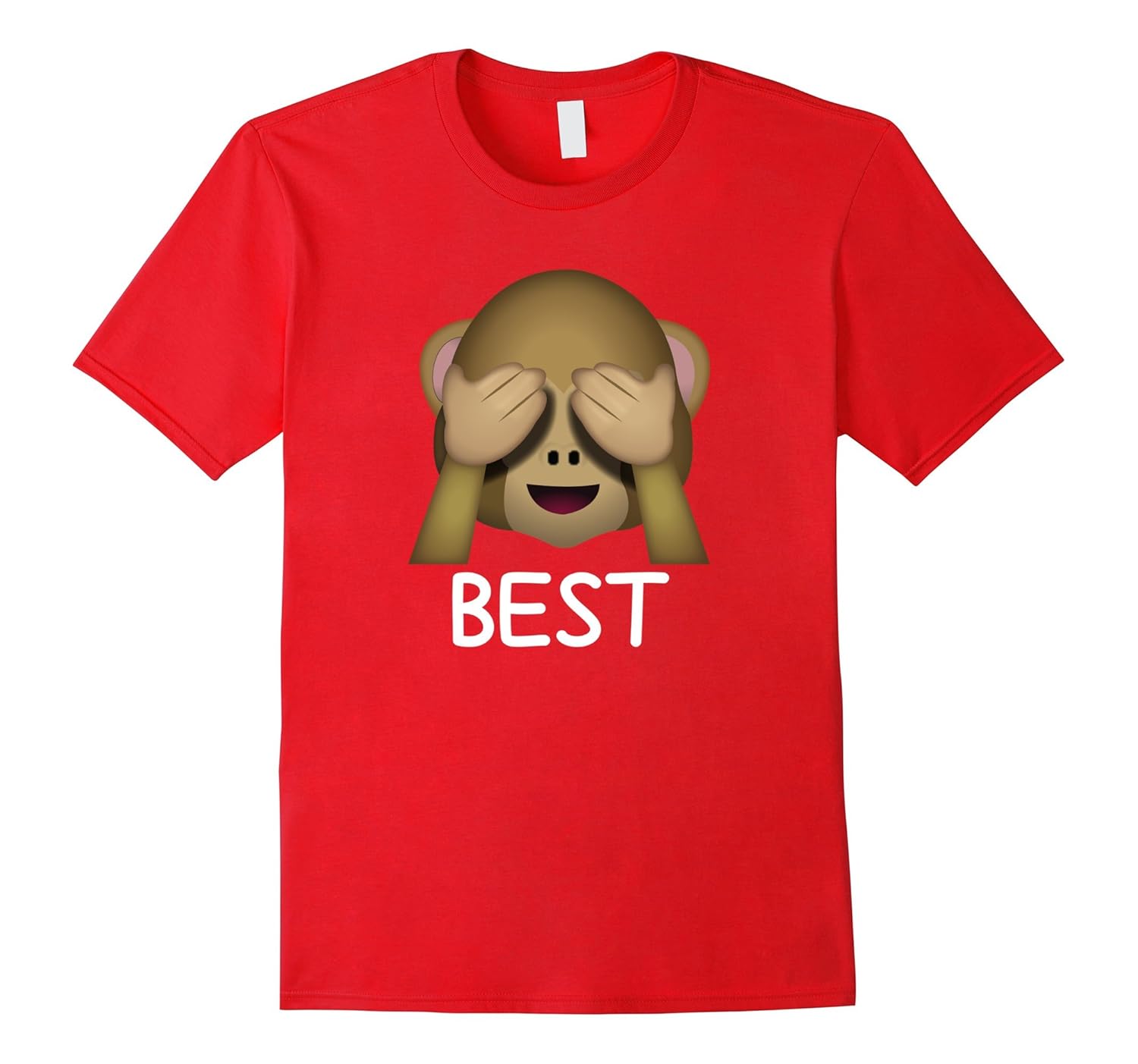 Best Friends Forever See No Evil Monkey Emoji T-shirt-ANZ