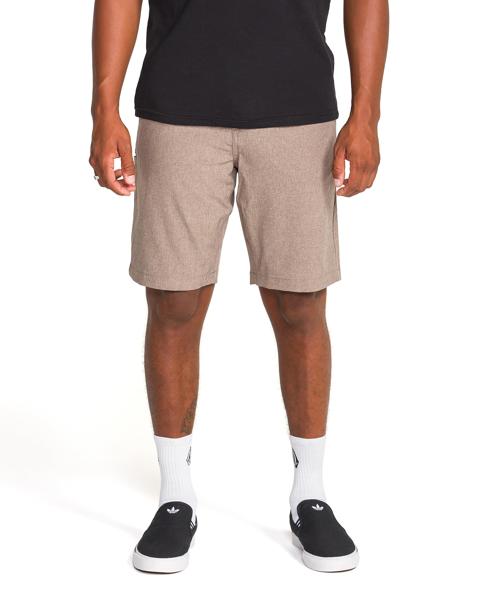 Volcom Men's Kerosene 21" Hybrid Chino Shorts, Mushroom, 29 Image