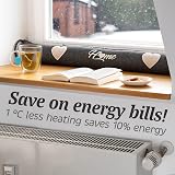 Praknu Draft Excluder Door Window 90cm Heavy Washable No Drill Heating Bill view 3