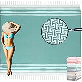 Yongoes Oversized Turkish Beach Towel Blanket Cotton Giant XL Sandproof Towels Huge Linen XXL Extra Large Big Throw Quilt Blankets for Adults Cloud Travel Camping Glamping Accessories Essentials