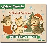 2026 Christmas Cat Advent Calendar | 24 Days - Crunchy Whitefish Cat Treats | 24 Days of Crunchy Grain Free Treats for Cats | Christmas Holiday Countdown | Cat Treat Advent Calendar For Cats