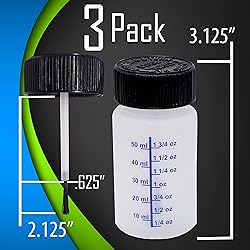 Paint Touch Up Bottles with Brush, Mixing
