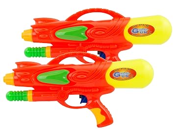 Lot De 2 Pistolets Eau En Kit Couleur Rouge Amazonfr