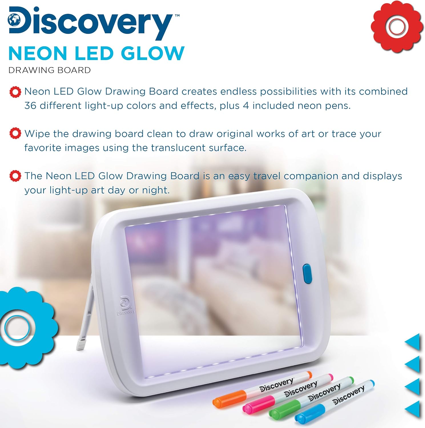 discovery neon led drawing board