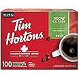 Tim Hortons Decaf, Medium Roast Coffee, Single-Serve K-Cup Pods Compatible with Keurig Brewers, 100ct K-Cups