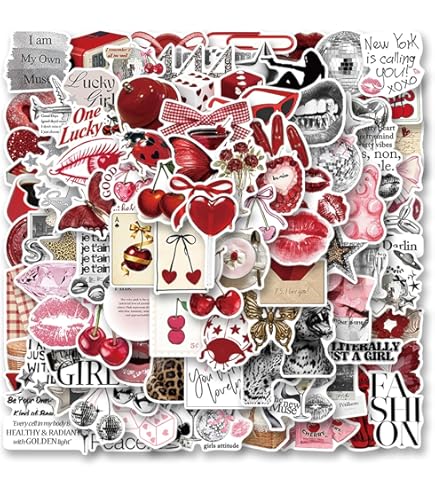 Y2K Downtown Girls Design Esthetisch stickerpakket, 100 stuks, waterdichte vinylstickers voor waterfles, laptop, skateboard Y2K Downtown Girls Design Esthetisch stickerpakket, 100 stuks, waterdichte vinylstickers voor waterfles, laptop, skateboard