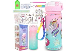 BBLYBD Gifts for Girls 4-12, Decorate Your Own Water Bottle Kits for Girls, Unicorn Diamond Crafts Painting Toys, Kids Water Bottle for School, Valentine's Day and Birthday Gifts Toys for Kids (Unicorn 2)