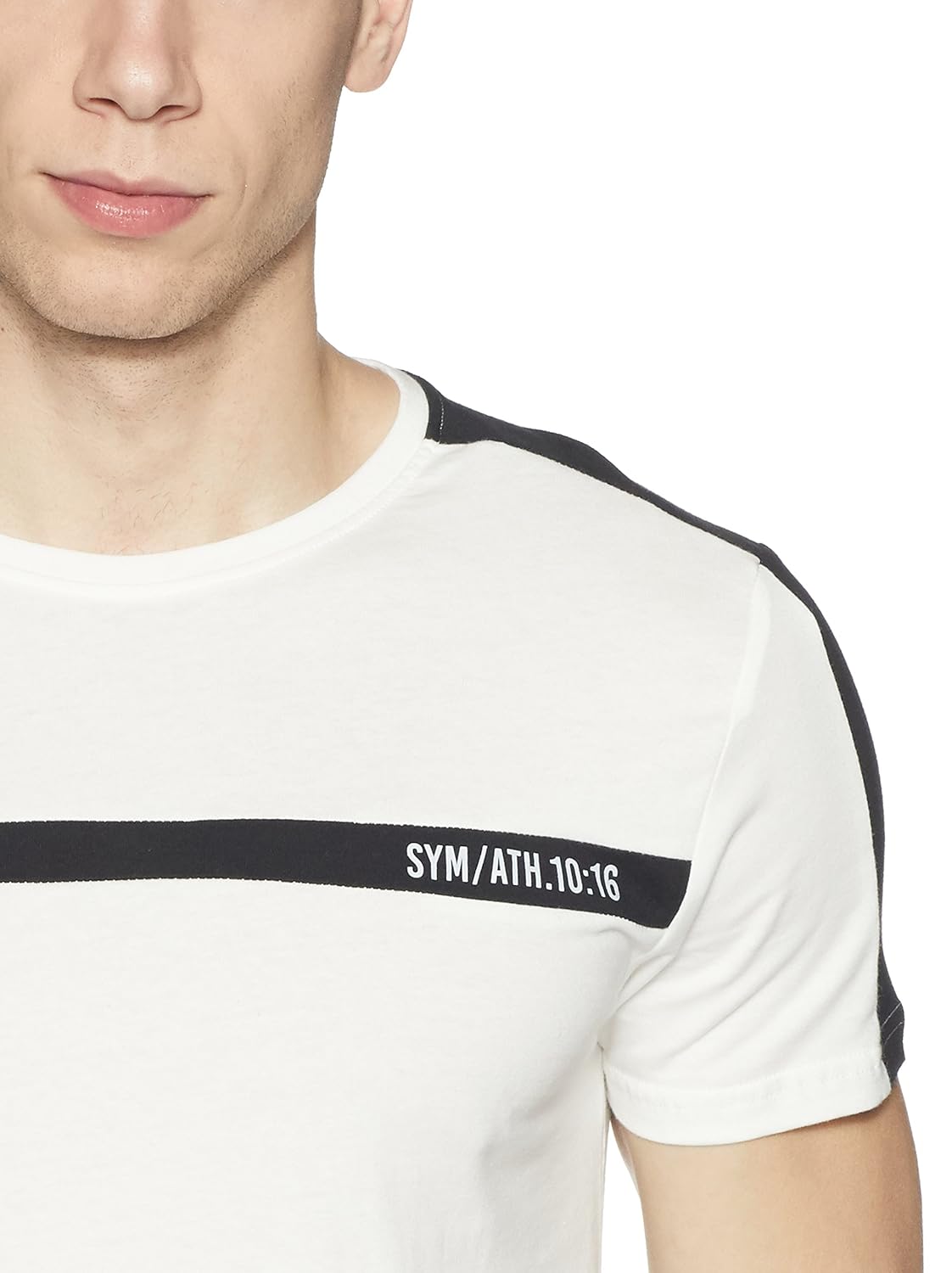 symbol amazon brand men's stylized half sleeve cotton t-shirt