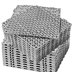 12” x 12” Drainage Interlocking Floor Tiles, 12
