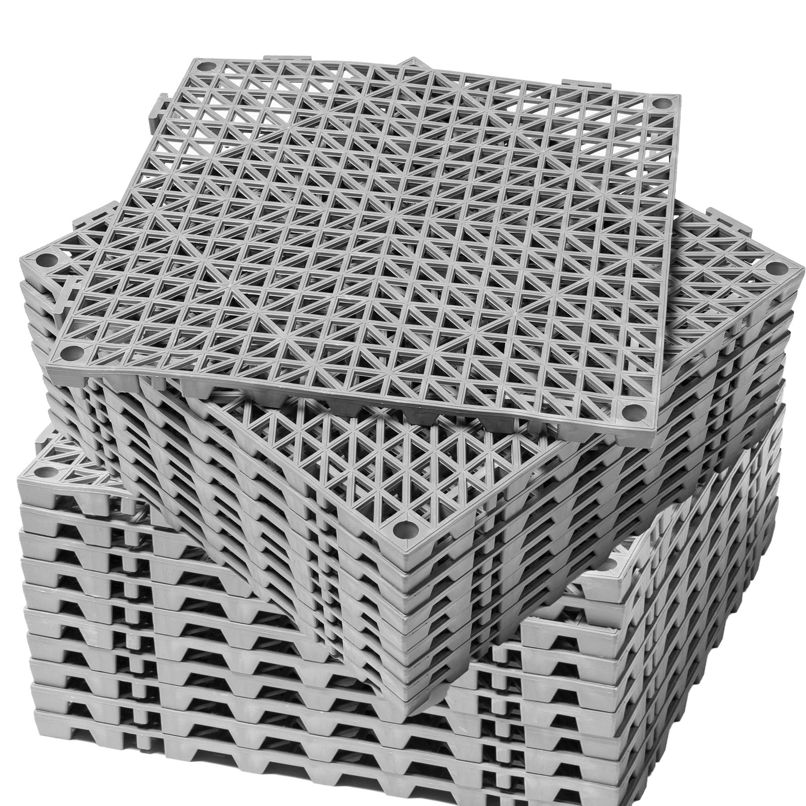 12” x 12” Drainage Interlocking Floor Tiles, 12