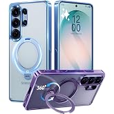 CASEKOO Glossy Blue 26U Case with 360 Spin Magnetic Stand, Fit for MagSafe | 360 Spin Magnetic Stand, Fit for MagSafe, 18FT M