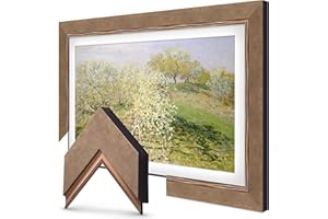 Frame My TV Deco TV Frames - Contemporary Bronze Smart Frame Compatible ONLY with Samsung The Frame TV and Pro (55", Fits 2021-2025 Frame TV)
