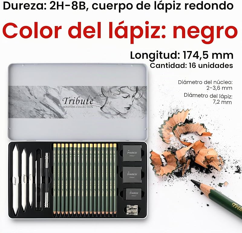 - Conjunto de Lápis de Esboço e Desenho, 25 peças, de alta qualidade, adequado para iniciantes, artistas, adultos e adolescentes, ideal para esboços detalhados e desenhos diários