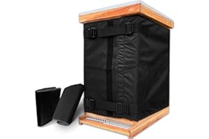 Challicare 2 Pack Winter Bee Hive Wrap for 8 and 10 Frame Hives, Adjustable Beehive Wrap Beekeeping Supplies, 600D Oxford Insulated Cover, Waterproof, Windproof, Lightweight, Reusable, 75.98" x 23.6"