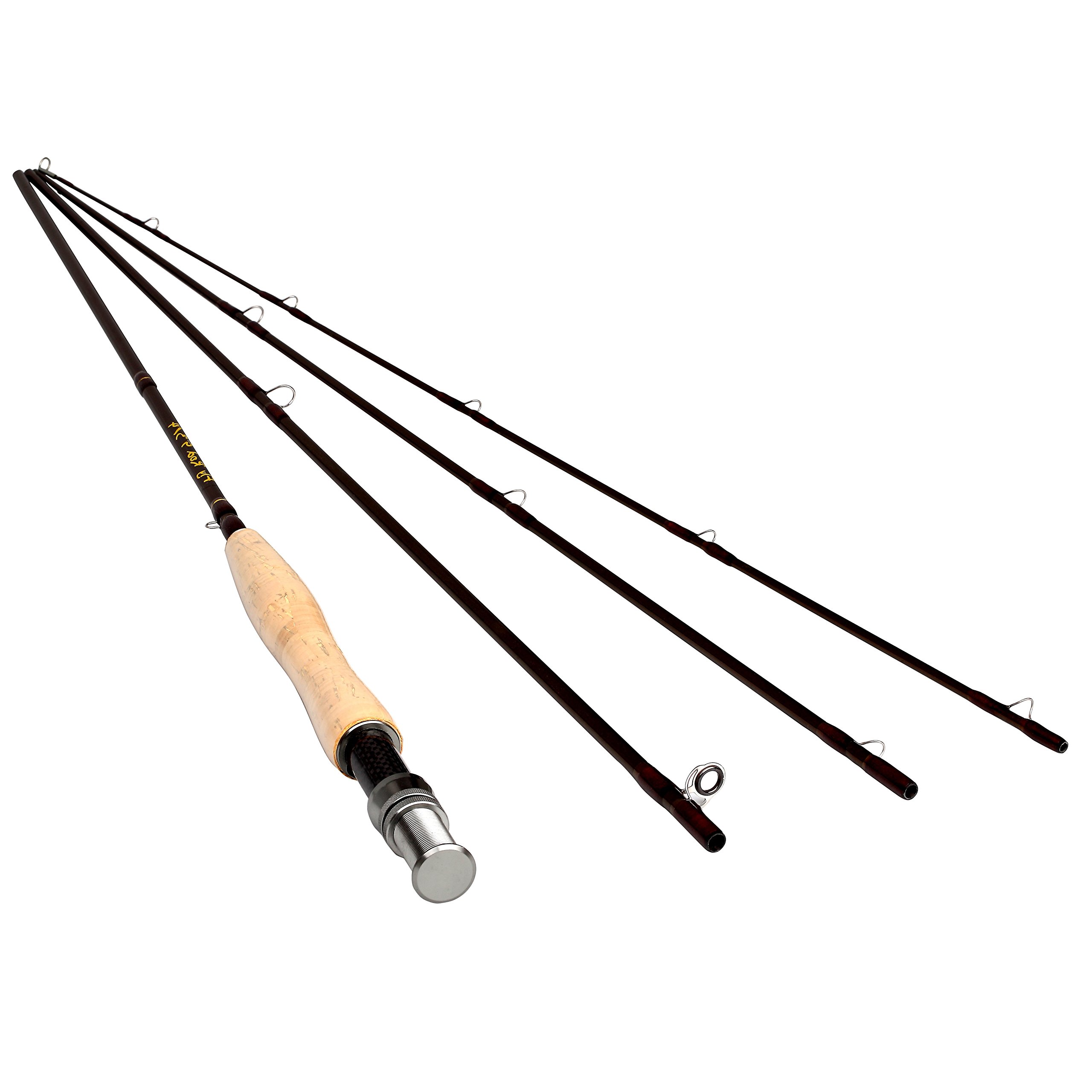 Photo 1 of (please see all images) 9ft or 10ft 3-4wt 5-6wt 4 Pieces Graphite Carbon Fiber Fly Fishing Rod Light Feel Medium Fast Action Freshwater Fly Rod (10ft 3-4wt)