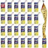 24 Pcs Fly Trap Strips Indoor Outdoor, Fruit Fly Paper Tape Sticky with Pin | Fly Ribbon Roll for Home, Bug &amp; Gnat Catchers for Inside, House Fly Killer for Winged Insect, Mosquito