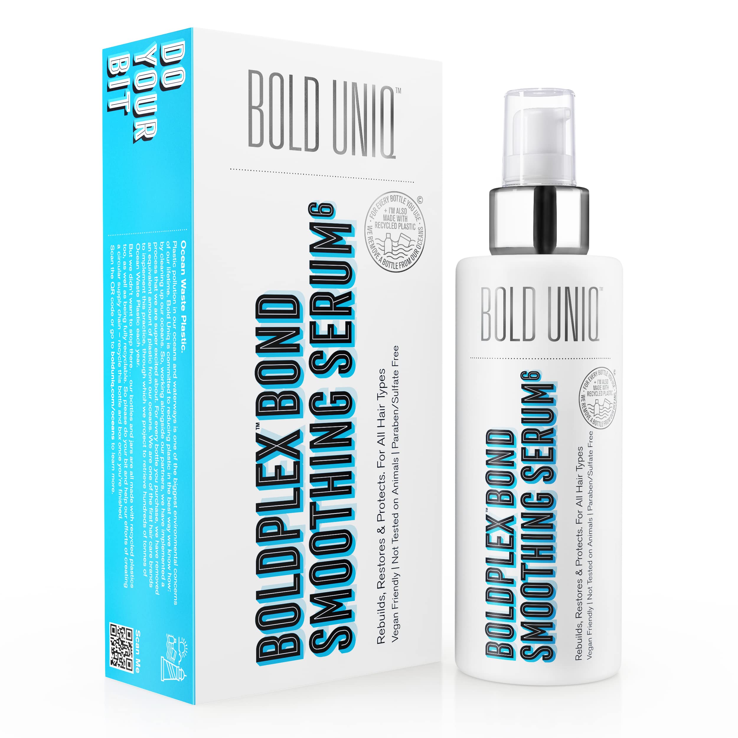 Boldplex 6 Hair Serum - Hydrating Leave In Protein Treatment for Frizzy, Dry, Damaged, Curly, Coloured or Bleached Hair Types - Cruelty-free, 100% Vegan. 175ml