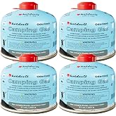 Isobutane Fuel Canister 230 Gram Camping Stove Fuel Butane Propane Blend Isobutane Fuel Canister Camping Fuel Gas Canister Suitable for ALL Seasons Efficient and High Output 8.1oz(4 packs)