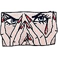 The Angry Crying Woman Patch Embroidered Applique Iron On Sew On Emblem