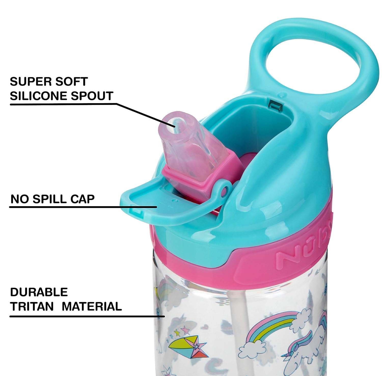 nuby unicorn water bottle