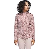 Adidas Womens Ultimate365 Jacquard Mock Neck Long Sleeve Shirt
