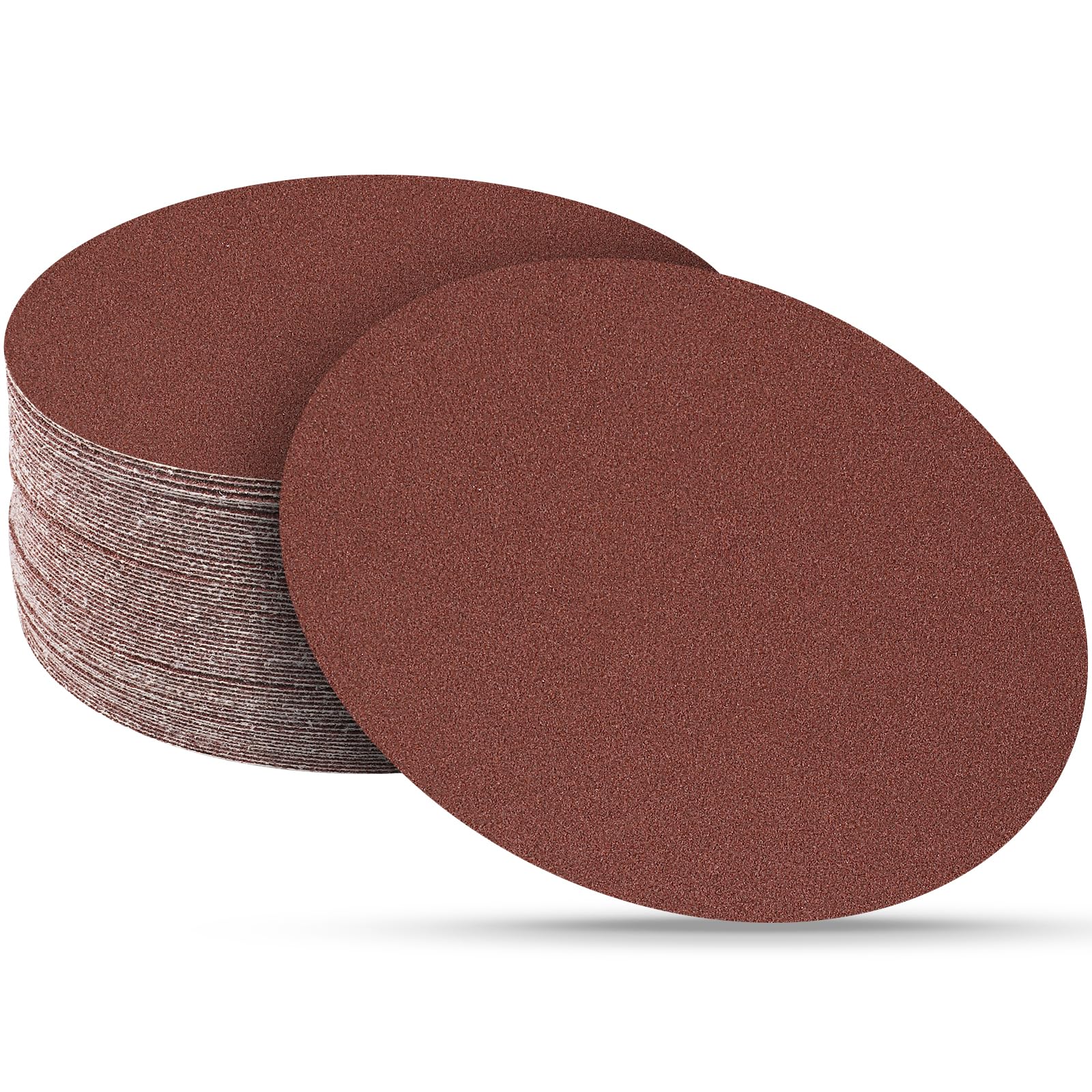 Sruhrak 30 Pcs 180mm Sanding Discs 150 Grit, 7 In Round Sandpaper Hook and Loop Sanding Pads for Drywall Sander