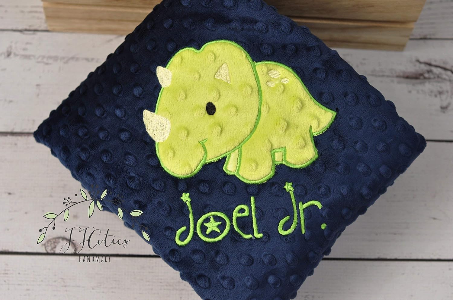 dinosaur personalized blanket