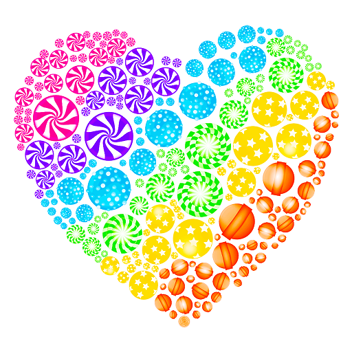 Amazon Com Candy Art Paint By Number Sweets Coloring Book