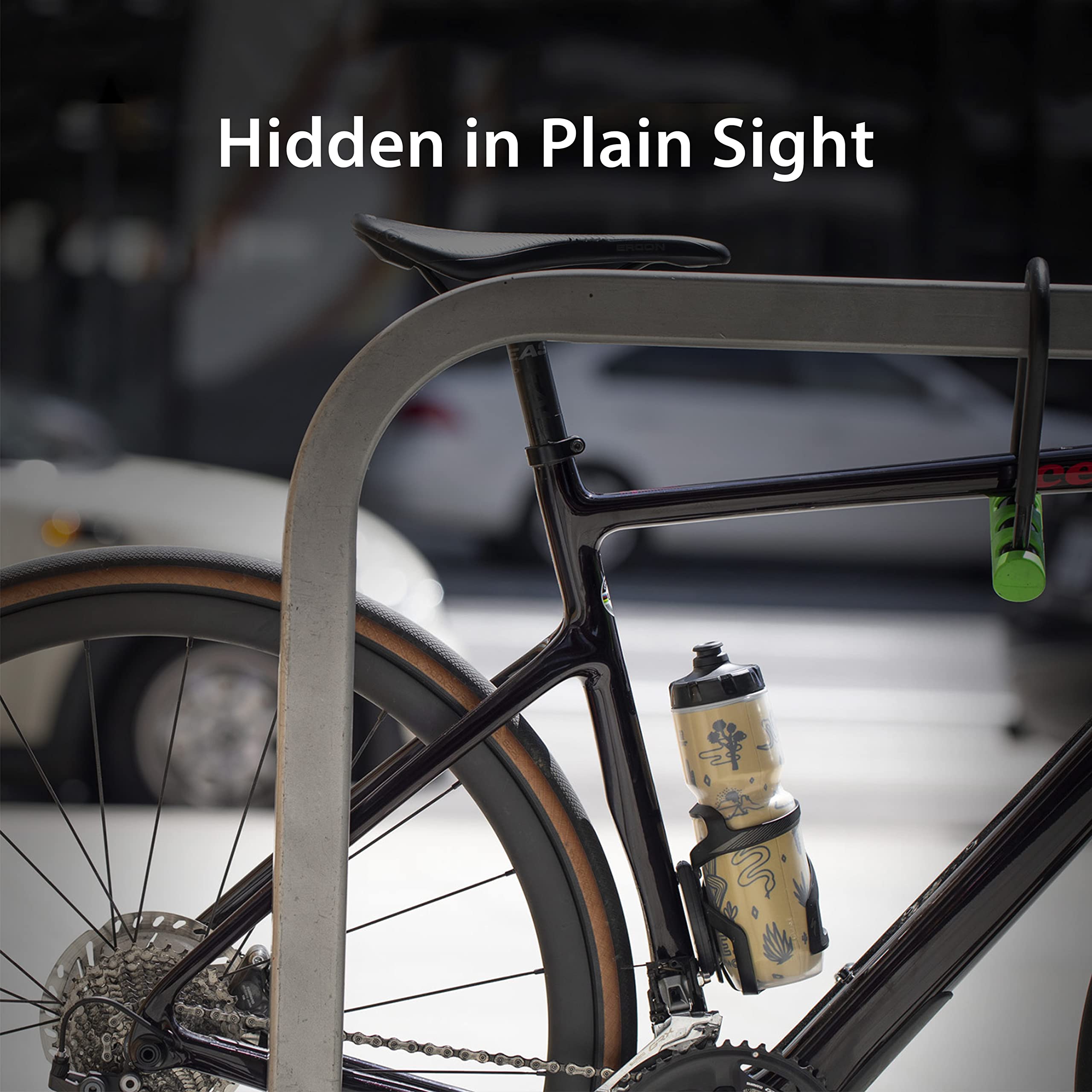 Elevation Lab TagVault™ AirTag Bike Security Mount - The Waterproof AirTag Bike Holder | Hidden Under Bottle Cage or Alone | Security Screws with Driver