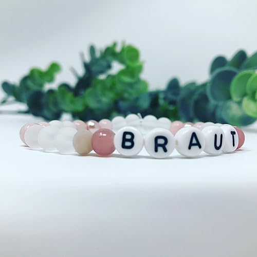 Armband Braut Jade pastell rosa
