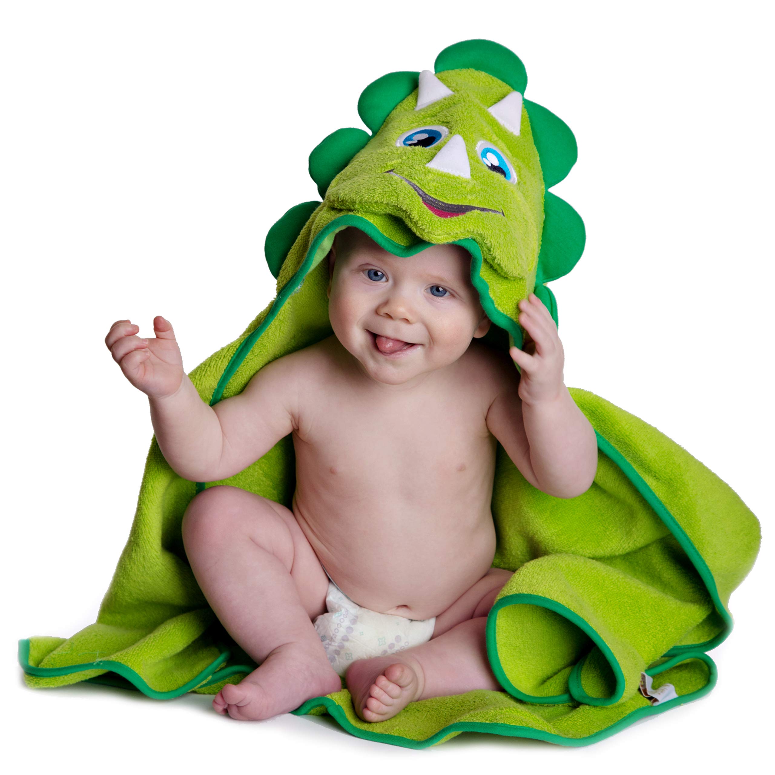 Mua Little Tinkers World Hooded Baby Towel Dinosaur Natural Cotton Soft