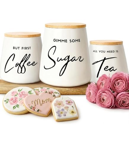 Amazon.com: Rae Dunn by Magenta Yum Small Canister | 6.5