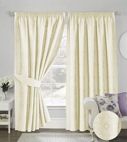 Cream 46 X 90 Victoria Love2sleep Jacquard Lined Thermal Pencil