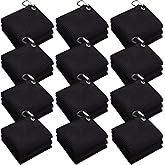 Batiyeer Golf Towel Bulk for Golf Bags 16'' x 16'' Microfiber Fabric Towel with Clip Waffle Pattern, Fitness, Camping, Hiking, Yoga