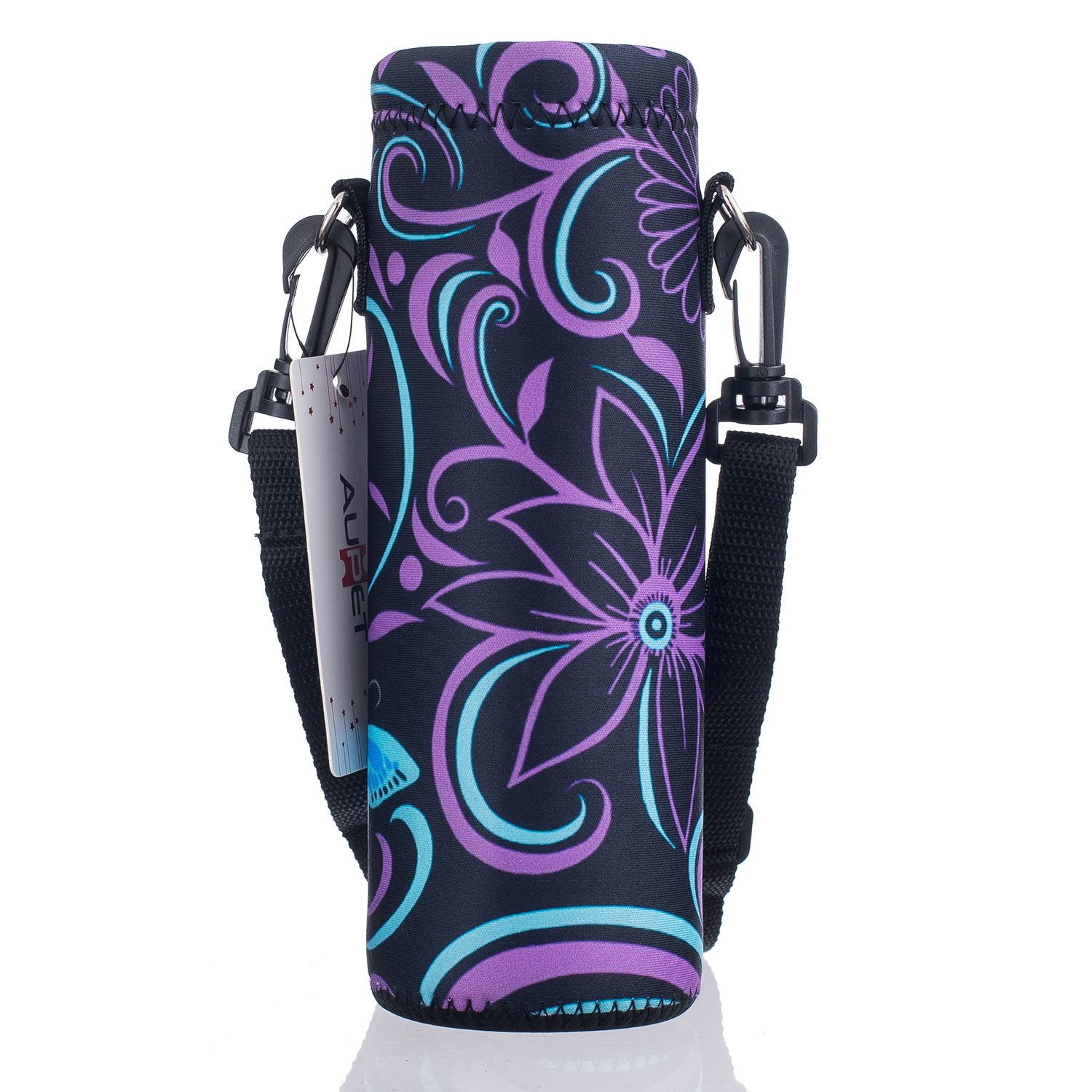 Photo 1 of AUPET Water Bottle Carrier,Insulated Neoprene Water bottle Holder Bag Case Pouch Cover 1000ML or 750ML,Adjustable Shoulder Strap, Great for Stainless Steel and Plastic Bottles