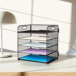 Supeasy 5 Trays Paper Organizer Letter Tray with
