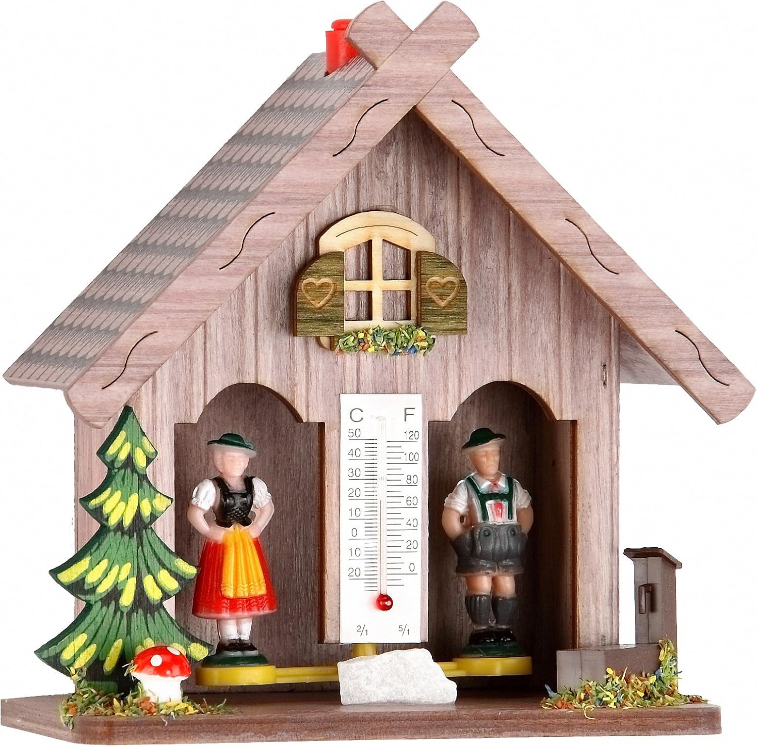 ISDD Cuckoo Clocks Weather house violet, Purple, Normal