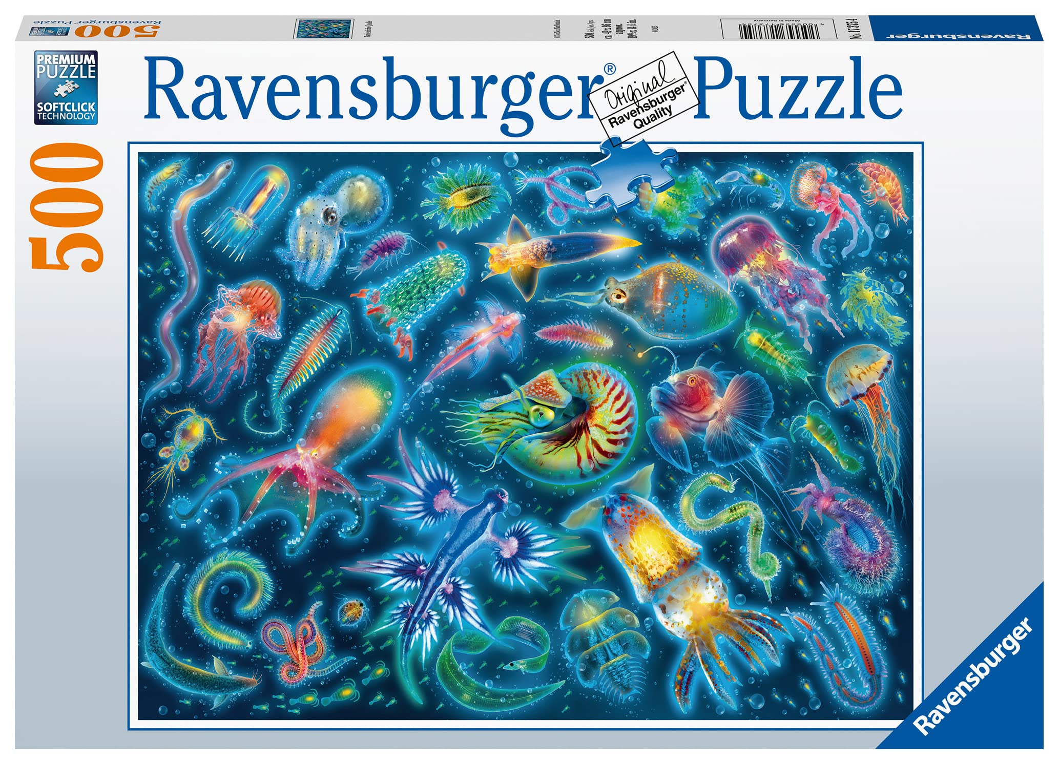 Ravensburger Colourful Underwater Species 500 Piece Jigsaw Puzzle for Adults and Kids Age 10 Years Up